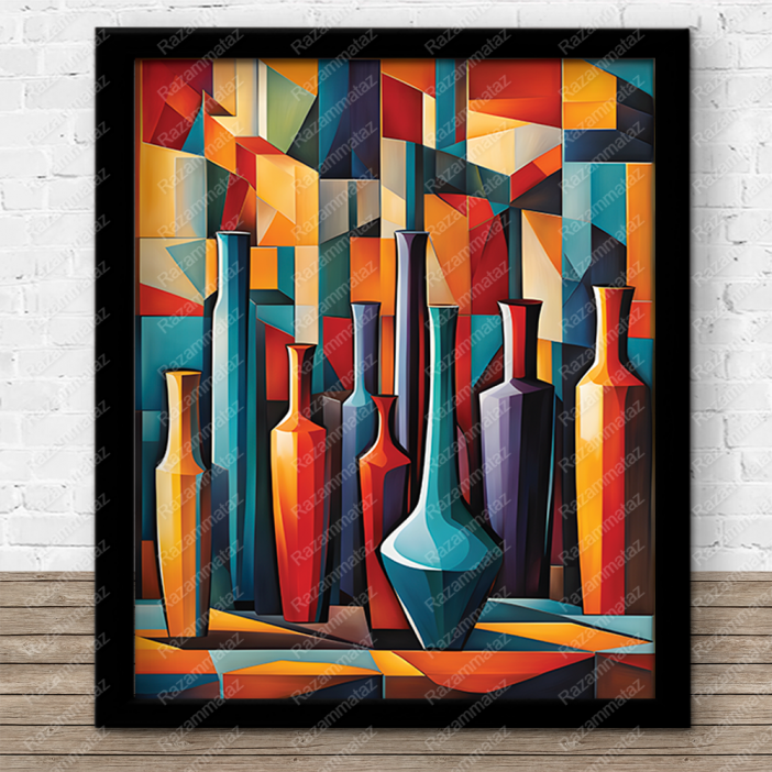 Vases Abstract Print A